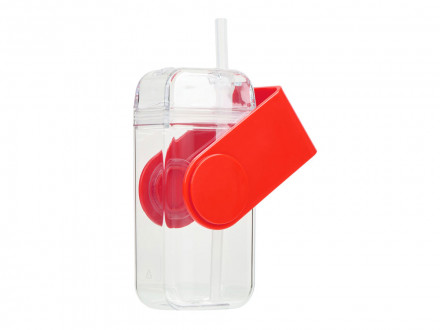 Бутылка для воды JUICY DRINK BOX, красный (Р)