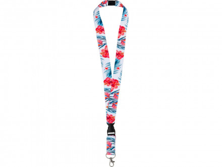 Ланъярд 2,5 см с карабином, межуровневым замком и замком обрыва