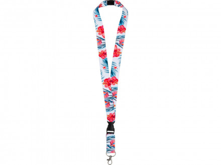 Ланъярд 2,5 см с карабином, межуровневым замком и замком обрыва