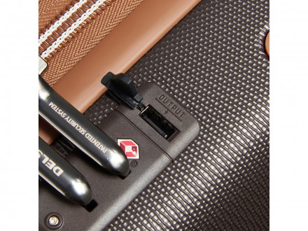 Чемодан 4-х колесный DELSEY, CHATELET AIR 2.0, 38л, коричневый