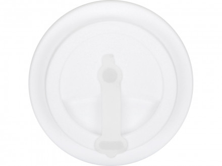 Пластиковый стакан Take away с двойными стенками и крышкой с силиконовым клапаном, 350 мл, белый