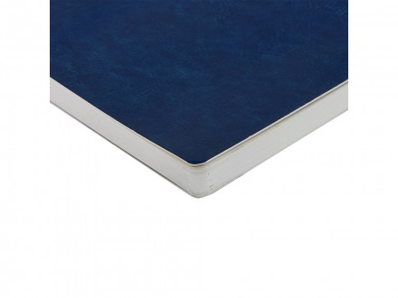 Ежедневник недатированный А5 Megapolis Nebraska Flex, синий с серебристым обрезом