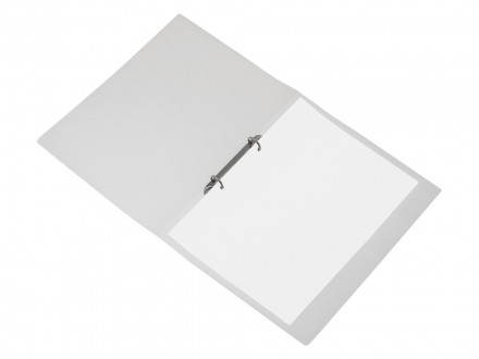 Папка пластиковая с 2 кольцами, прозрачный