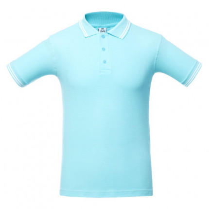 Рубашка поло Virma Stripes, светло-бирюзовая