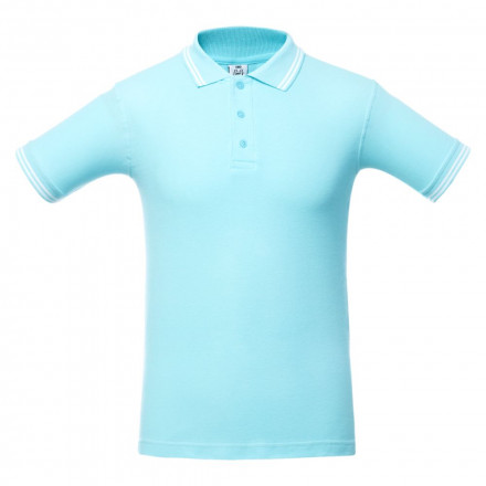 Рубашка поло Virma Stripes, светло-бирюзовая
