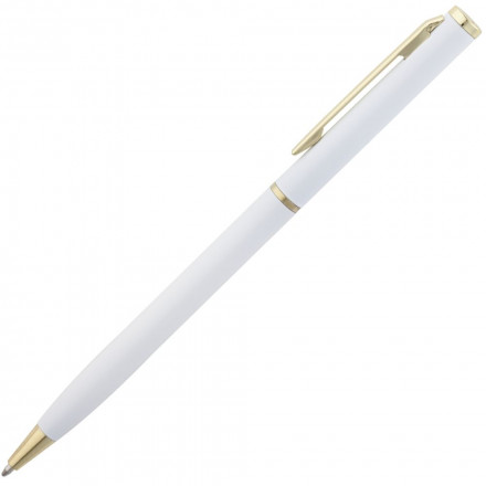 Ручка шариковая Hotel Gold, белая
