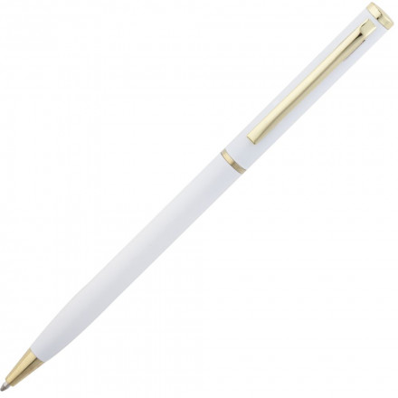 Ручка шариковая Hotel Gold, белая