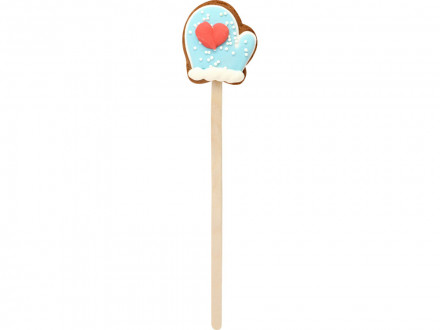 Печенье медовое  Варежка на палочке 15 гр