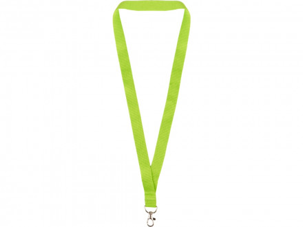Ланъярд из RPET с карабином, зеленое яблоко