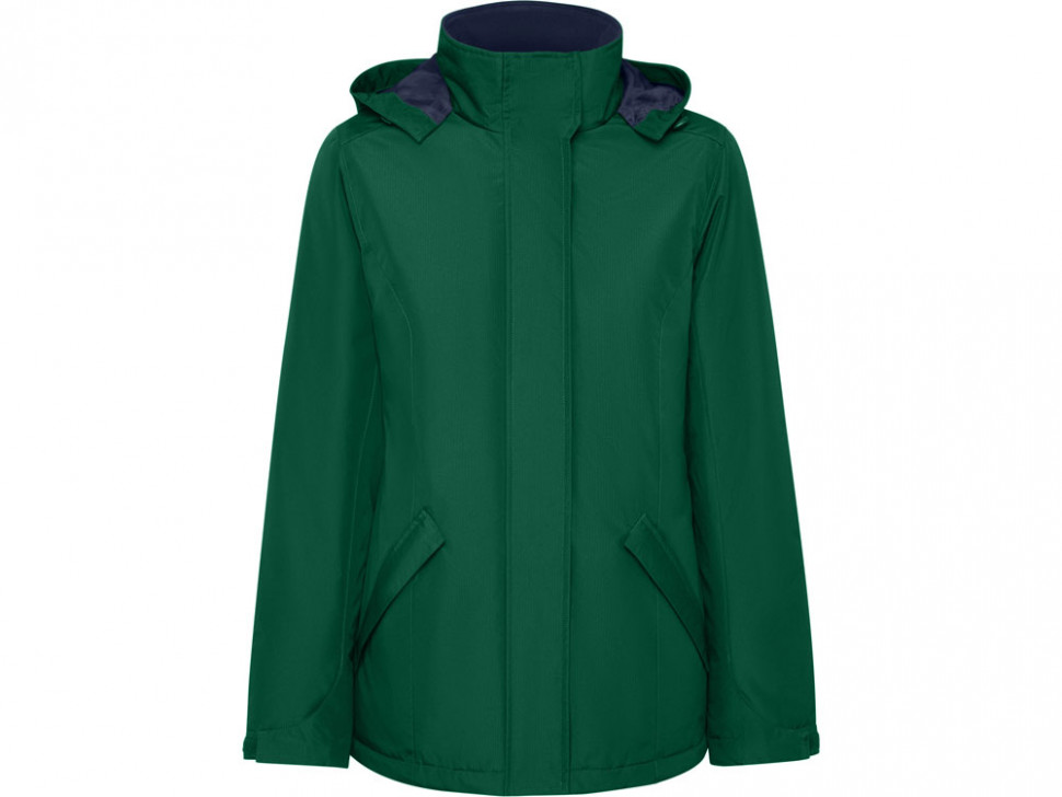 Парка утепленная America женская, бутылочный зеленый