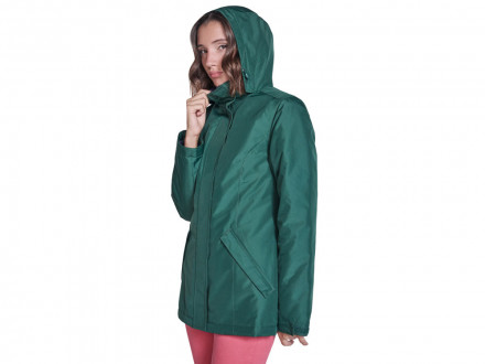 Парка утепленная America женская, бутылочный зеленый