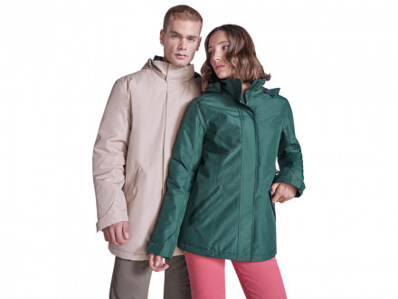 Парка утепленная America женская, бутылочный зеленый