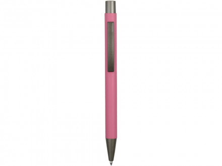 Ручка металлическая soft touch шариковая Tender, фуксия
