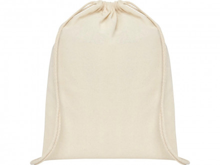 Рюкзак со шнурком Tenes из хлопка плотностью 140 г/м2, natural