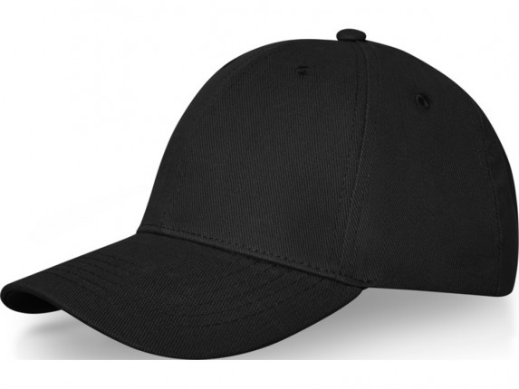Бейсболка Davis, 6 панелей, черный