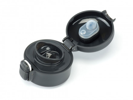 Термокружка Stinger, 0,35 л, сталь/пластик, чёрный глянцевый, 8,4 x 7 x 21,2 см