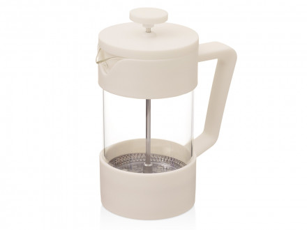 Подарочный набор c френчпрессом, кружками и чаем, белый