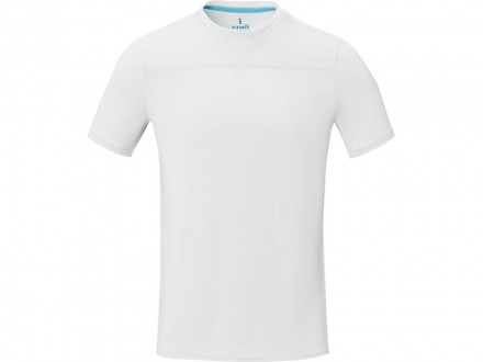 Borax Мужская футболка с короткими рукавами из переработанного полиэстера, сертифицированного согласно GRS - Белый