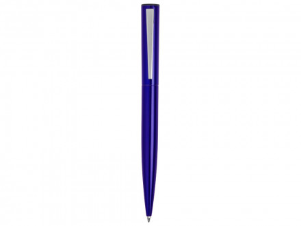 Ручка металлическая шариковая Icicle под полимерную наклейку, темно-синий