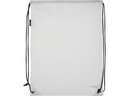 Рюкзак-мешок  на шнурке Evergreen из переработанного нетканого материала, белый