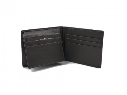 Бумажник С Зажимом мужской Beverly Hills Polo Club, коричневый