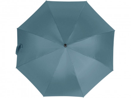 Зонт-трость Reviver с куполом из переработанного пластика, антрацит