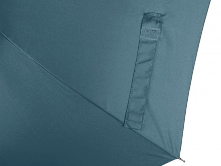 Зонт-трость Reviver с куполом из переработанного пластика, антрацит