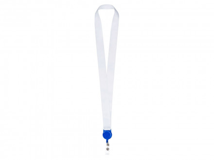 Ланъярд 2,5 см с ретрактором, синий