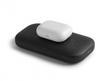 Внешний аккумулятор с беспроводной колонкой Powersound, черный