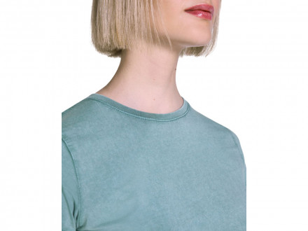 Футболка Fiyi женская, сине-зеленый выстиранный