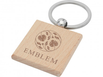 Квадратный брелок Gioia из бука, дерево