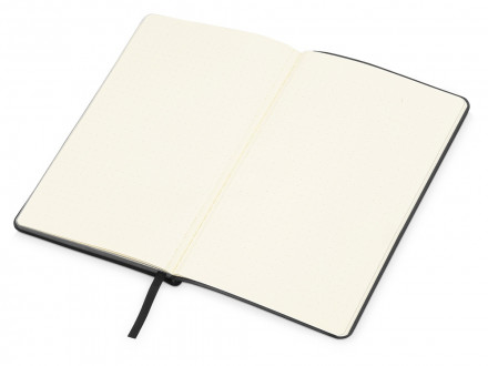 Блокнот Notepeno 130x205 мм с тонированными линованными страницами, черный (Р)