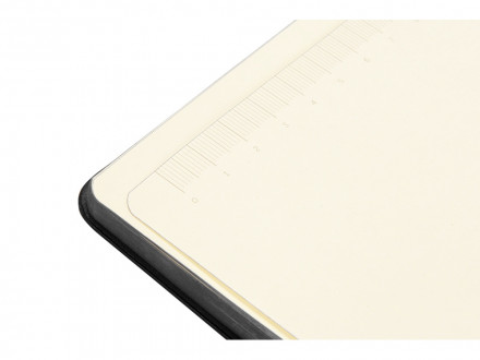 Блокнот Notepeno 130x205 мм с тонированными линованными страницами, черный (Р)