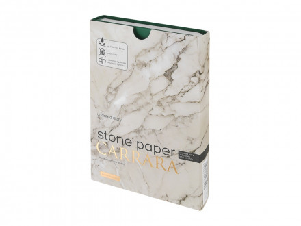 Ежедневник с каменной бумагой недатированный А5 Carrara, зеленый