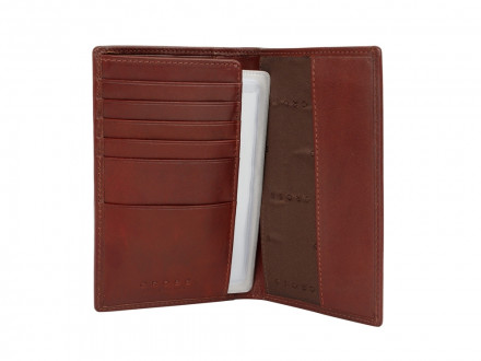 Бумажник для документов Cross Vachetta New Brandy, с ручкой Cross, кожа наппа, гладкая, коричневый