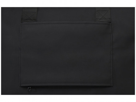 Спортивная сумка для ноутбука с диагональю экрана 15,6 дюйма Turner, изготовленная из переработанных материалов согласно стандарту GRS - сплошной черный