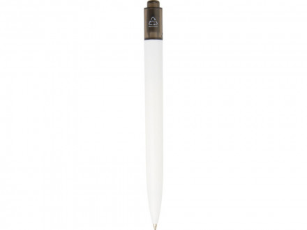 Шариковая ручка Thalaasa из океанического пластика, черный прозрачный/белый