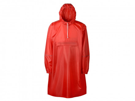 Дождевик - пончо Galaxy со светоотражающими элементами, красный