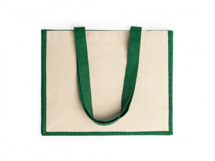 Сумка NANTES из ламинированного джута, бежевый/папоротник