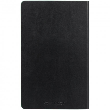 Блокнот Trait в точку, черно-зеленый