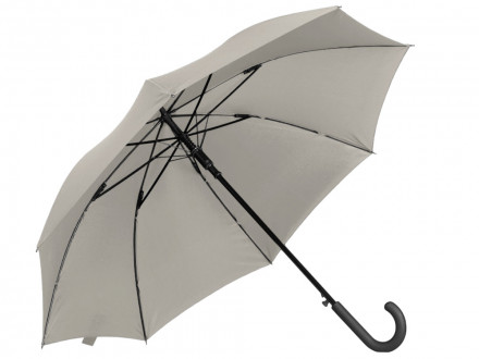 Зонт-трость Reviver с куполом из переработанного пластика, бежевый