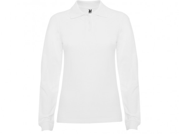 Рубашка поло Estrella женская с длинным рукавом, белый