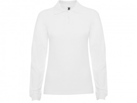Рубашка поло Estrella женская с длинным рукавом, белый