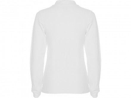 Рубашка поло Estrella женская с длинным рукавом, белый