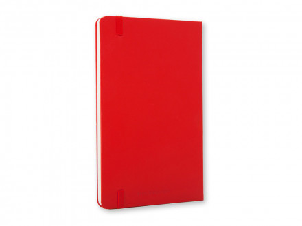 Записная книжка Moleskine Classic (нелинованный) в твердой обложке, Large (13х21см), красный