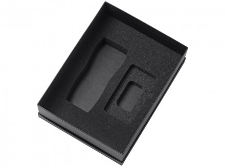 Подарочный набор c вакуумной термокружкой и повербанком С2, фиолетовый