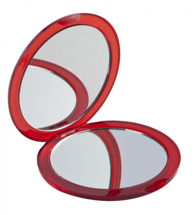 Зеркало Smile круглое, красное