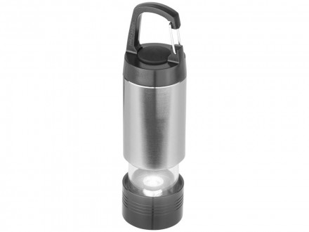 Фонарик Mini Lantern, серебристый/черный