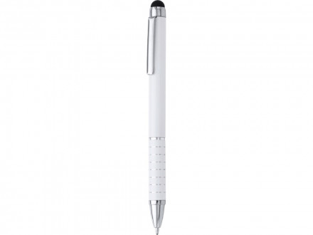 Ручка-стилус металлическая шариковая CANAIMA, белый