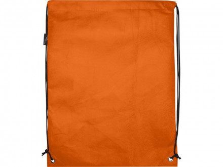 Рюкзак-мешок  на шнурке Evergreen из переработанного нетканого материала, оранжевый